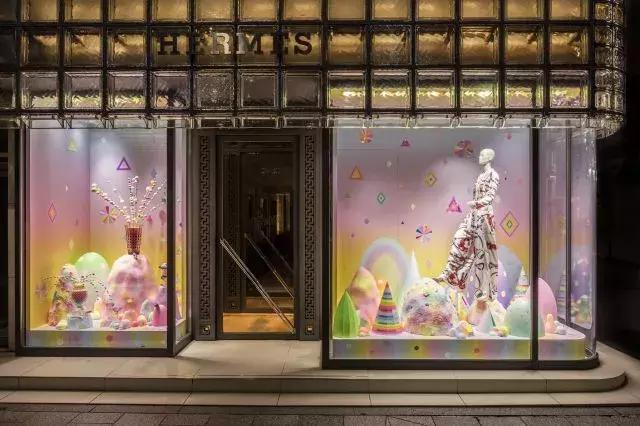 2016年成都爱马仕橱窗,爱马仕东京银座橱窗设计