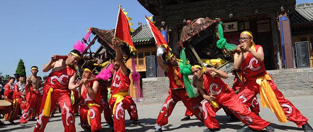 韩城东庄神鼓艺术团,韩城神鼓