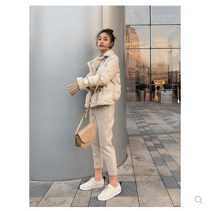 冬季韩版羊羔毛棉服,双面羊羔绒棉服推荐