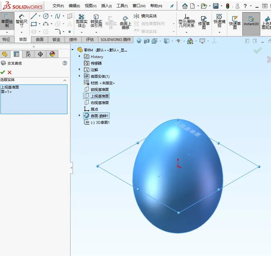 solidworks曲面无法作图,solidworks曲面扫描引导线建模
