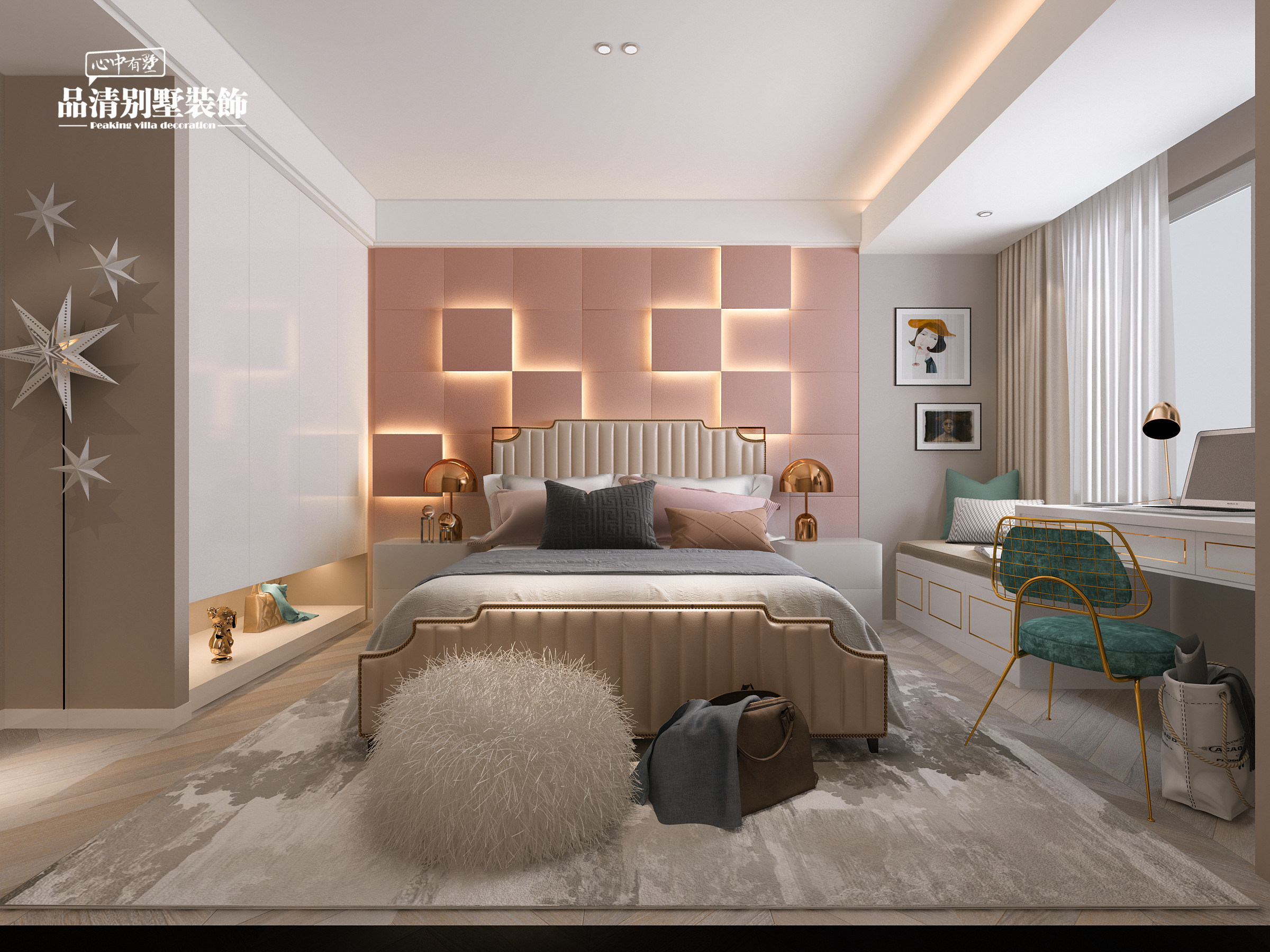 无锡简约欧式风格别墅装修设计,无锡百乐和园别墅