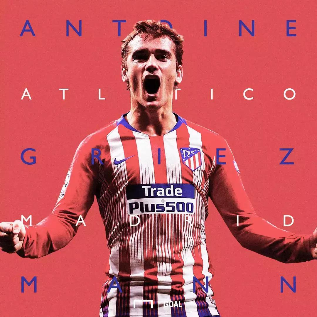 格里兹曼穿上了红蓝战袍,fc红蓝对决格里兹曼