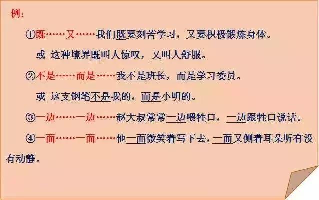 语文关联词造句练习题,语文必背关联词大全