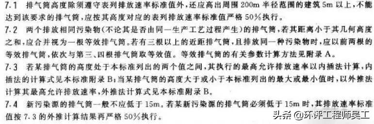 环保工程排气管高度要求,企业排气筒环评要求