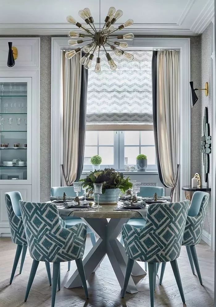 别墅客厅窗帘最新款式效果图,2020别墅窗帘