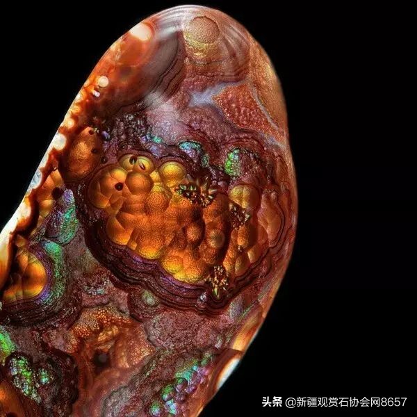 七彩樱花玛瑙,像极光一样好看的钻石