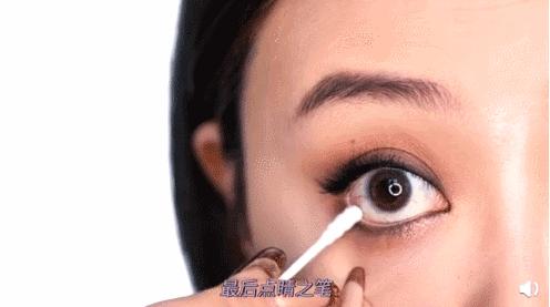 王鸥异瞳猫眼妆,单眼皮超好看的猫眼妆