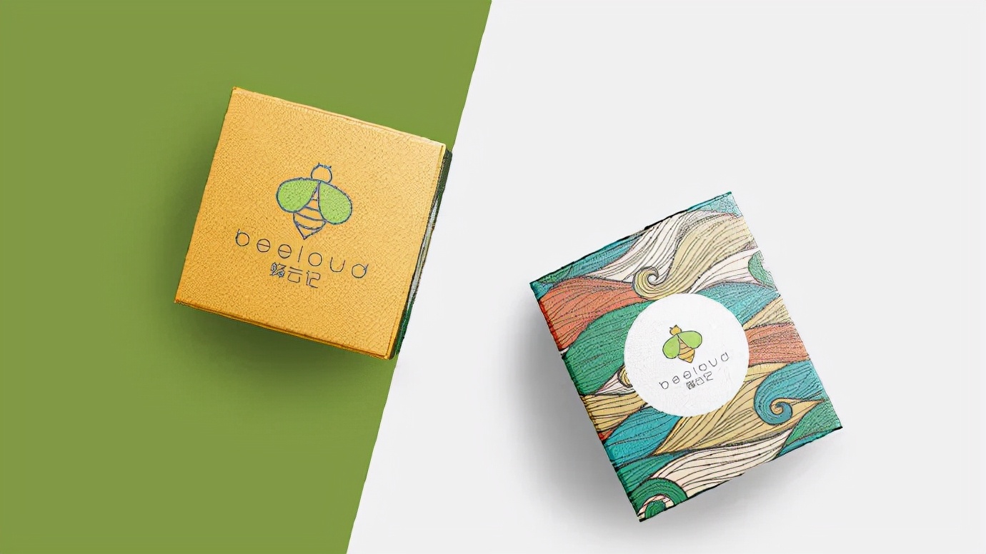 蜂蜜插画包装设计创意,高端蜂蜜产品包装设计