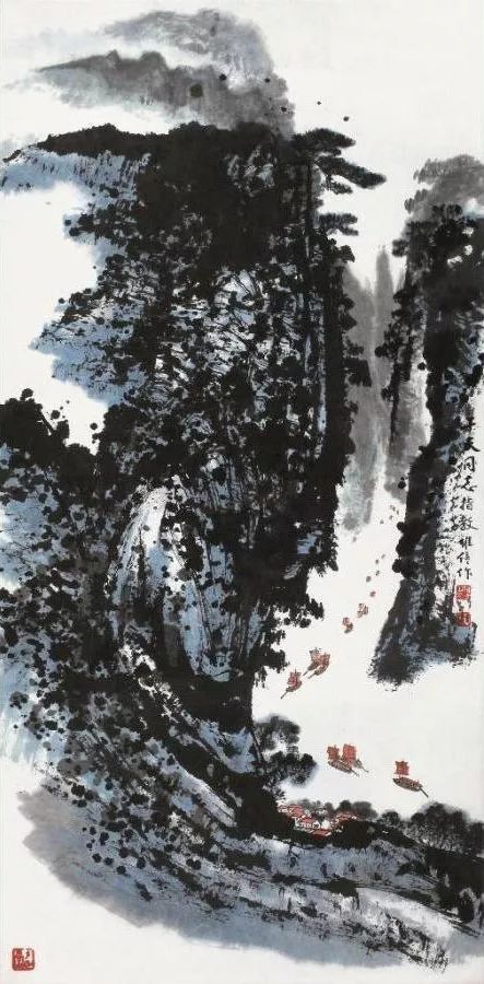 陈继儒山水画作品欣赏,陈良宗山水画作品欣赏