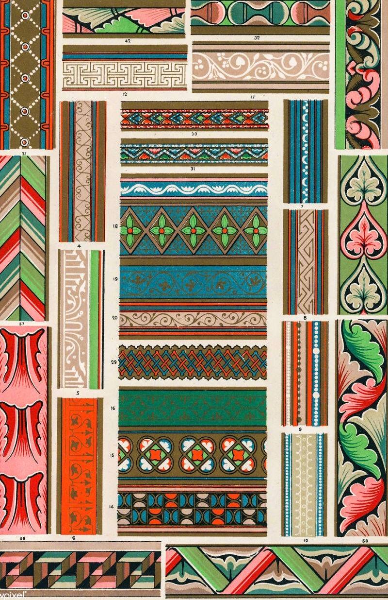 手账本花边花纹,好看的花边素材