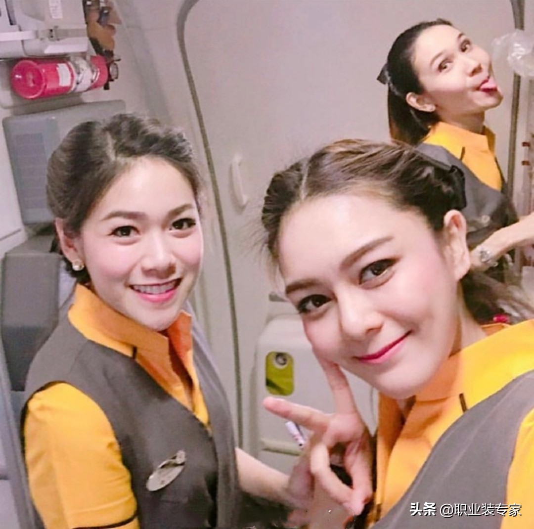 泰国酷鸟航空空姐服,泰国国际航空公司制服特色