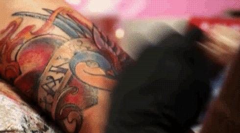 世界第一纹身模特,法国著名纹身模特