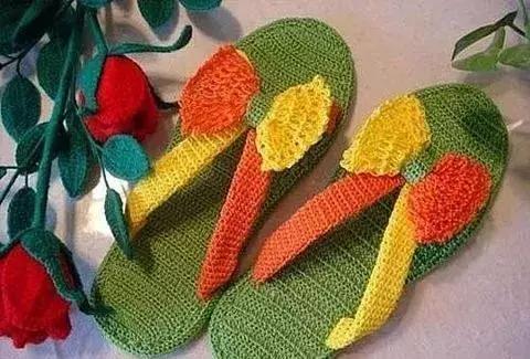 毛线拖鞋钩针方法视频教程全集,钩拖鞋能不能用4.0的钩针