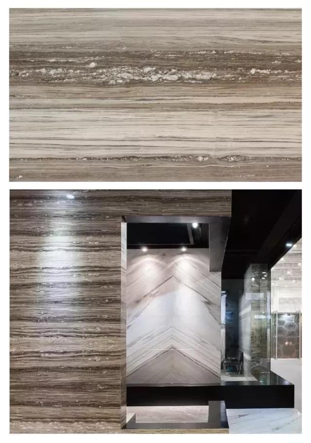 轻奢新中式大理石效果图,钻石型大理石装修效果图