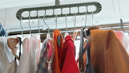 衣架收纳两件套,衣架一杆可以挂几十件