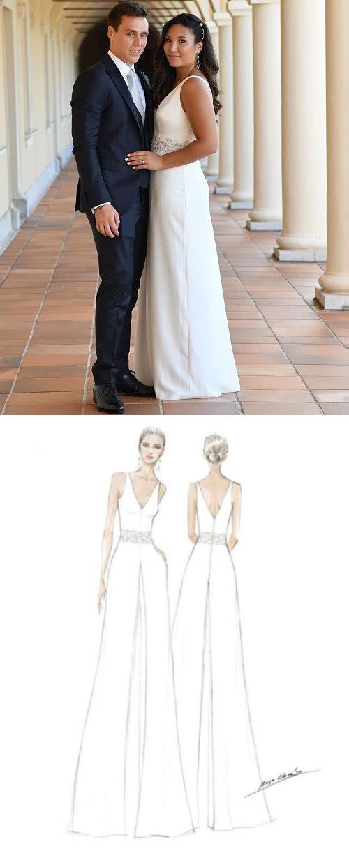 摩洛哥王子迎娶越南新娘,摩纳哥王妃婚纱