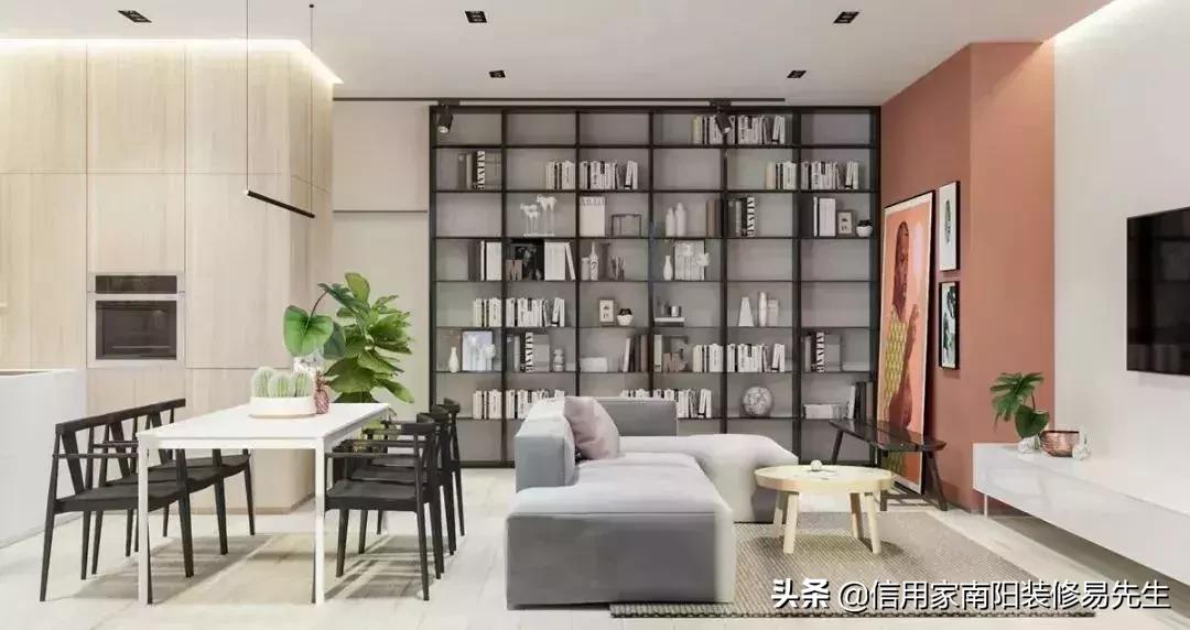 108平横厅客厅餐厅一体装修实景图,48种客餐厅设计总有一款适合你