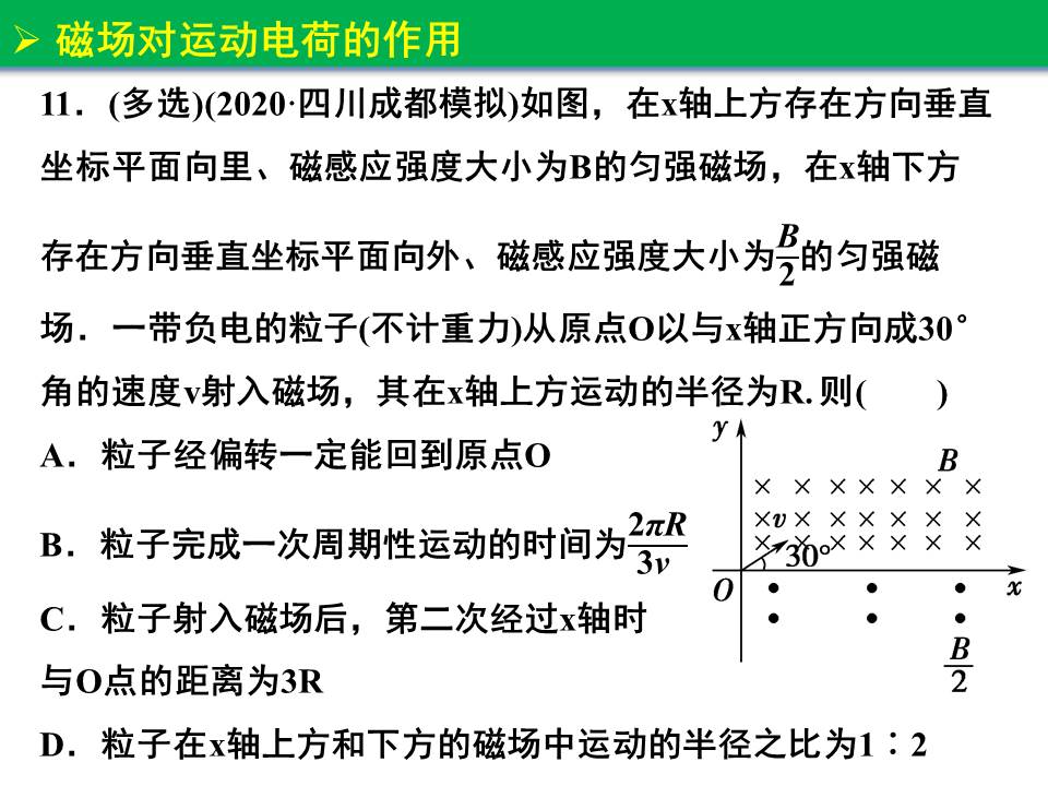磁场对运动电荷的作用一轮复习,磁场对运动电荷的作用视频讲解