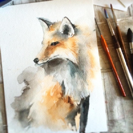 水彩表达情绪,水彩积极向上的画