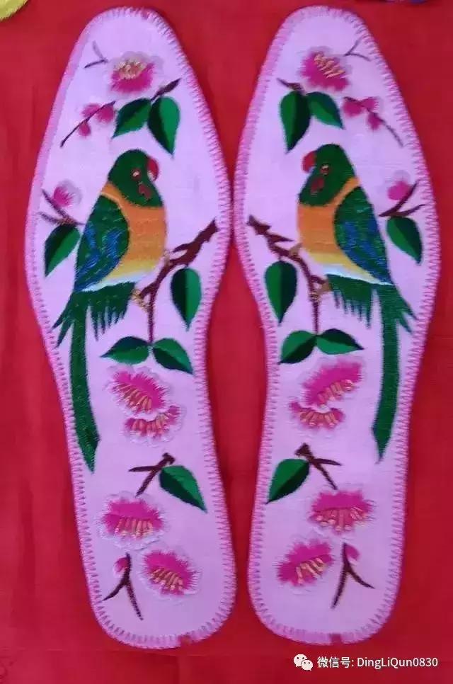 刺绣作品简单的,老式刺绣喜字的鞋垫刺绣方法