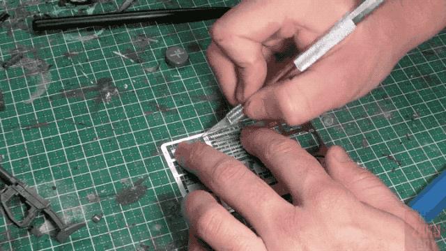 扎古蚀刻片安装,扎古蚀刻片