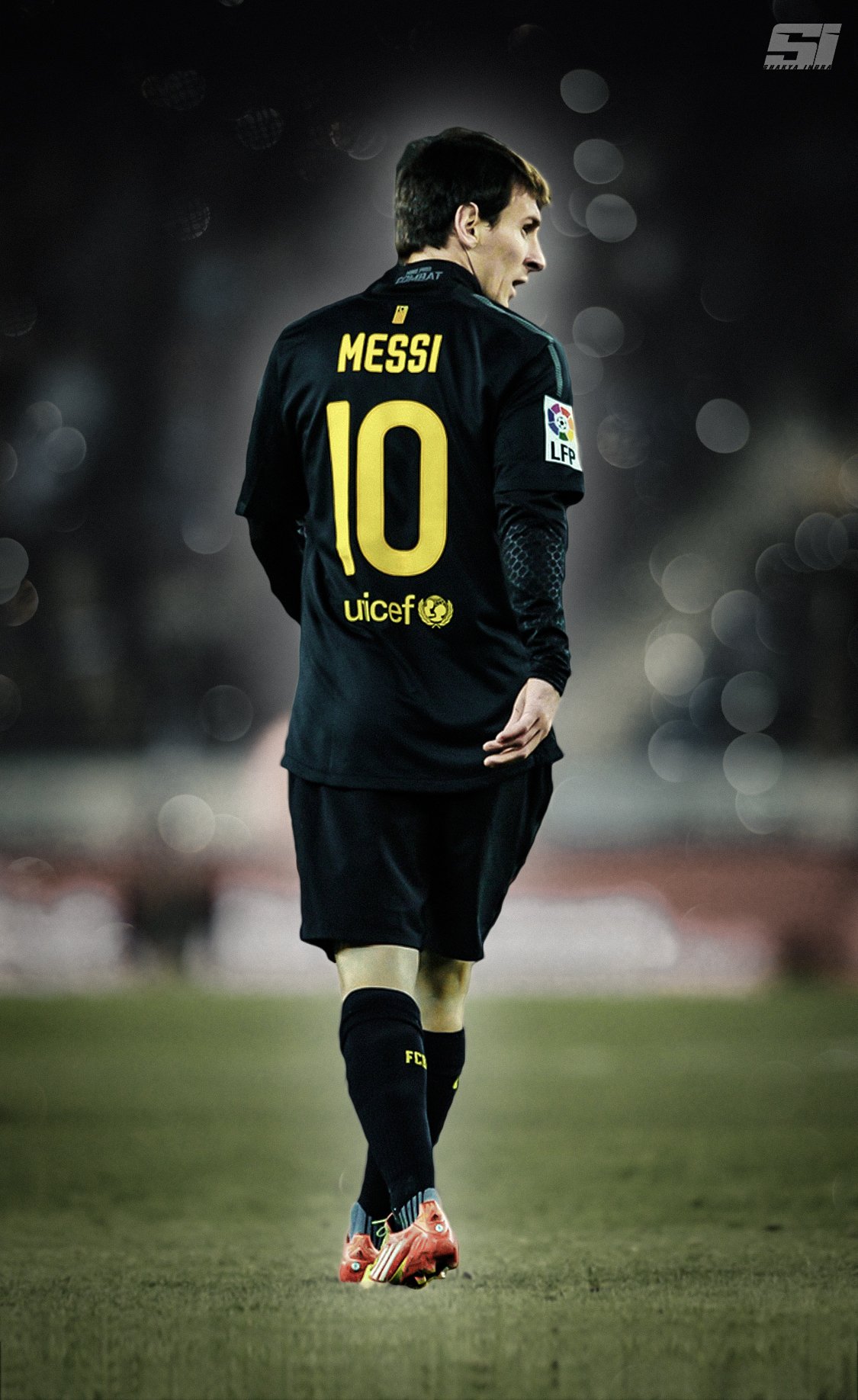 梅西1080p超清电脑壁纸,梅西伯纳乌晒球衣手机壁纸