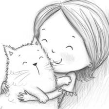 自带少年感的插画铅笔画,随手画插画第1笔就很萌