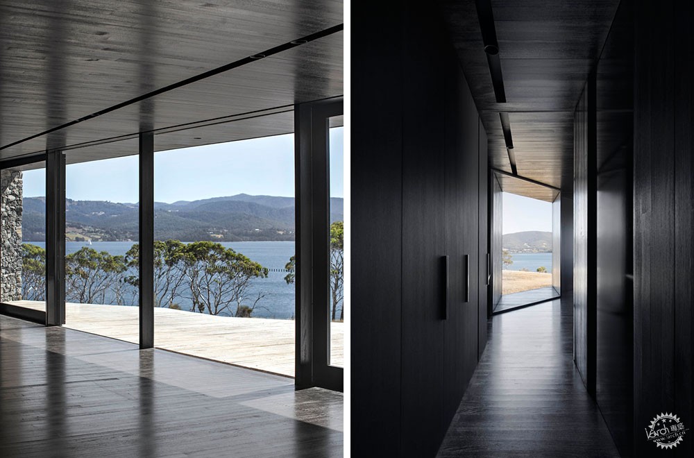 客厅石墙景观,房间景观石墙