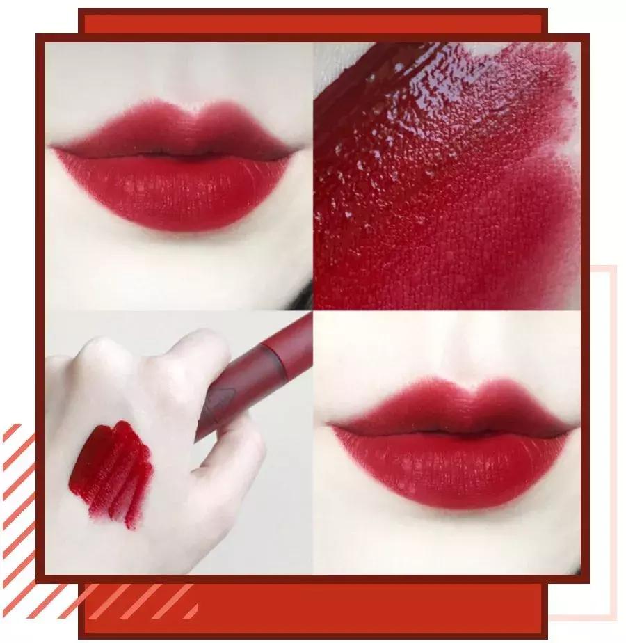 正红色口红不掉色不沾杯黄皮显白,口红推荐黄皮显白红色镜面唇釉