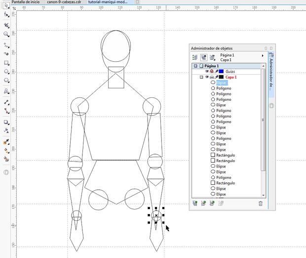 cdr服装设计人体模型画法教程,cdr教程印花服装设计