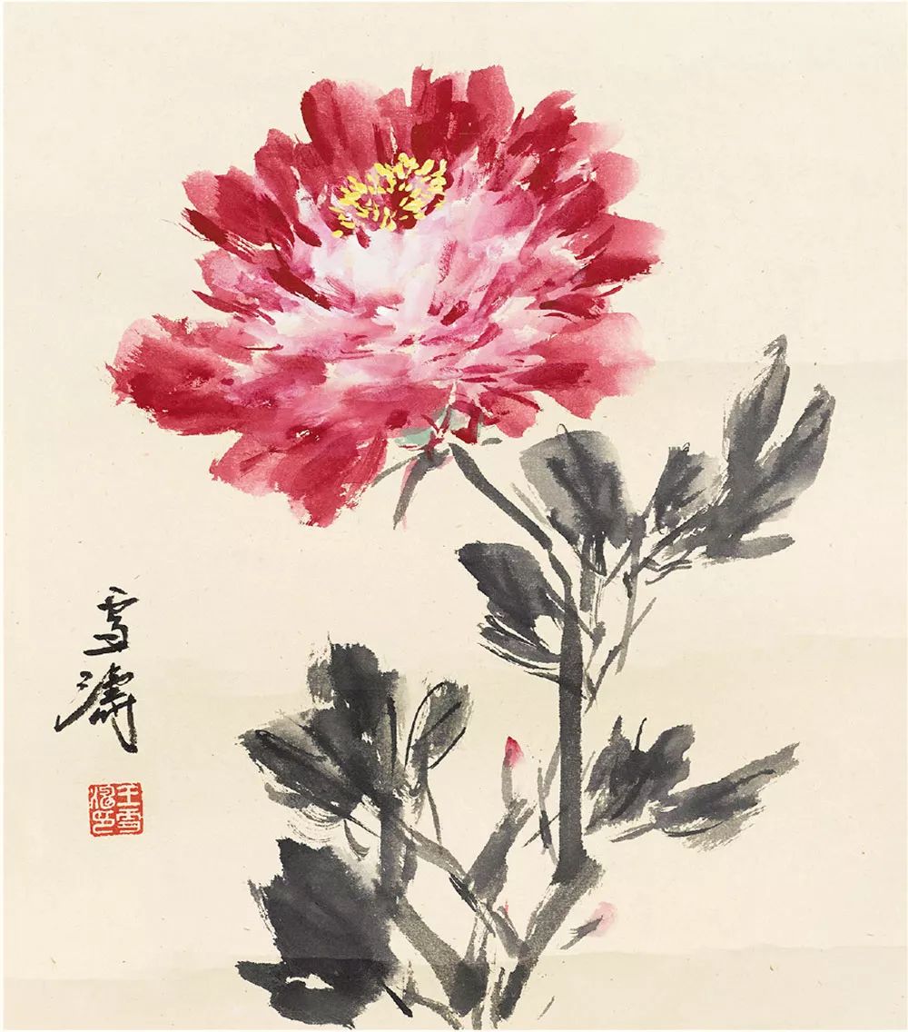 100幅精美写意牡丹画,名家大写意画牡丹作品图片