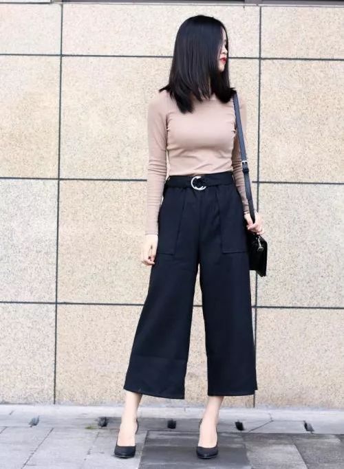 倪妮黑色高领毛衣,倪妮穿啥都好看