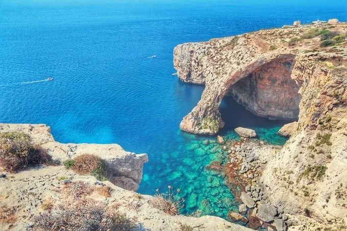 马耳他地中海迷人蓝色海水,地中海明珠马耳他视频