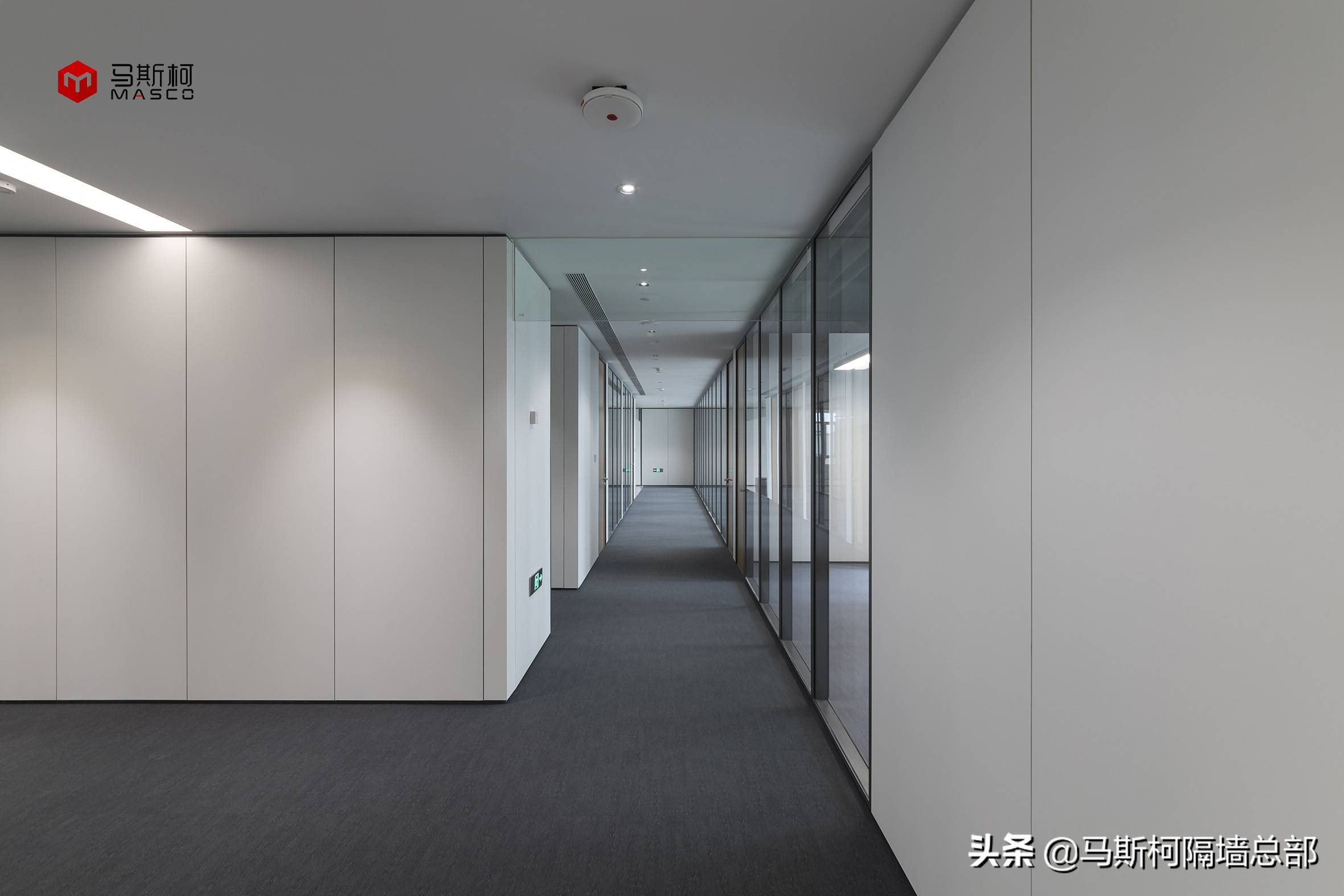 办公室防火玻璃隔断图片,办公室断桥铝防火大玻璃隔断