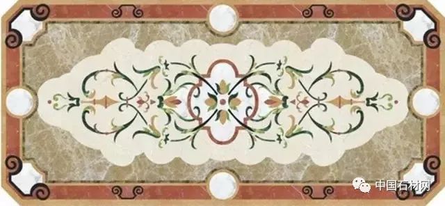 卫生间花洒水刀拼花效果图,水刀拼花图案效果图