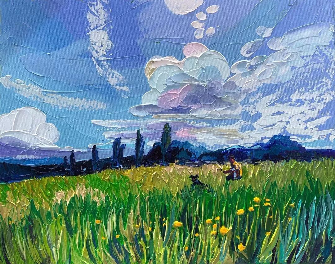 简单又有艺术感的油画怎么画,油画风景细节怎么画