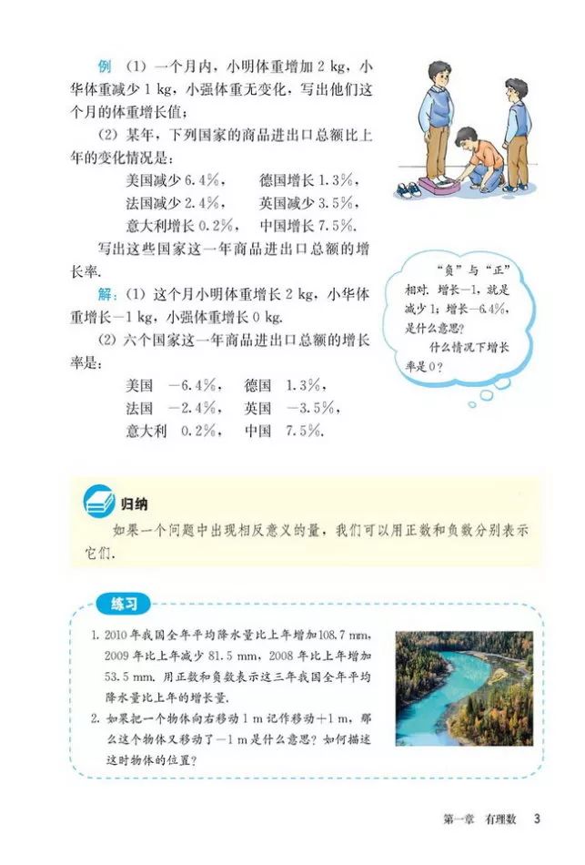 人教版数学七年级上册电子课本(高清可*载下**),暑假预习用