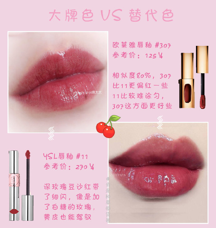 分享一波口红平价替.代口红控果断马了！「酷」