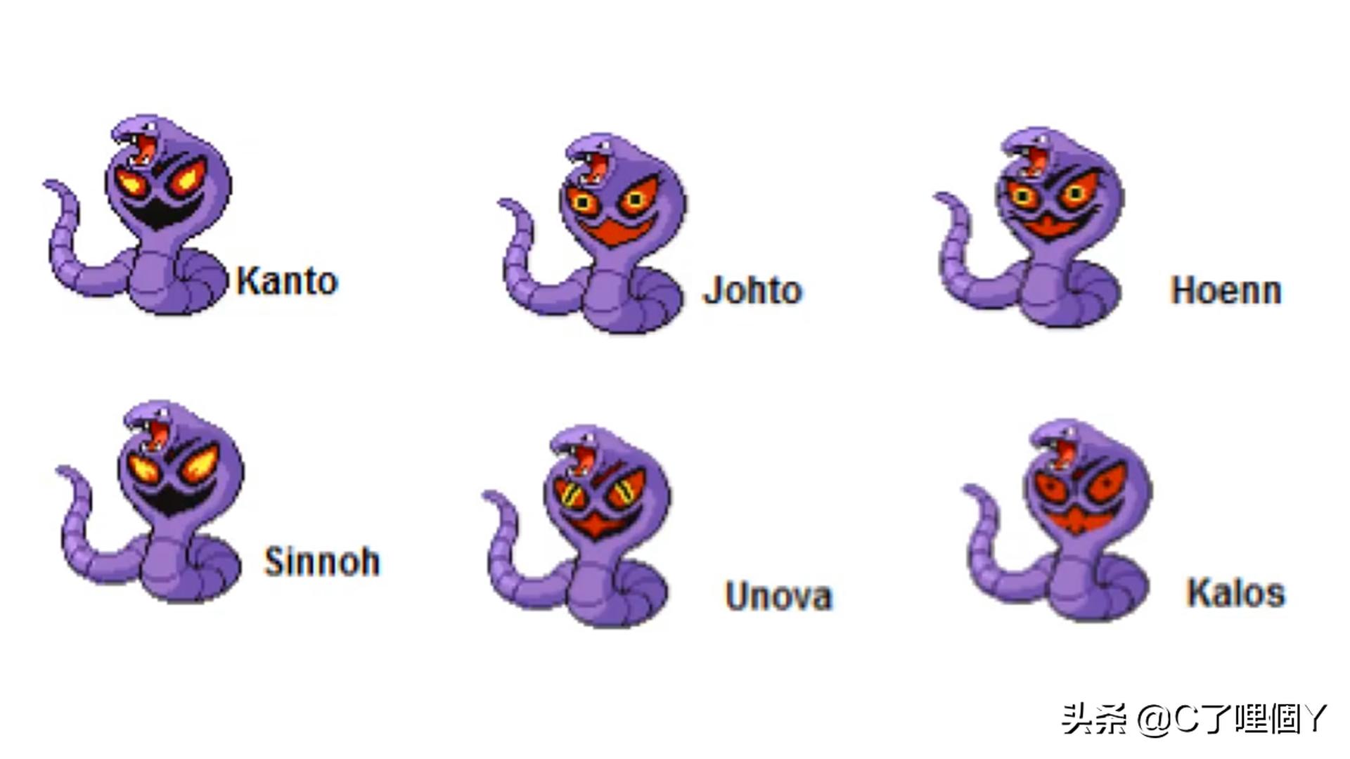 阿柏怪9种形态,阿柏怪的图案变化