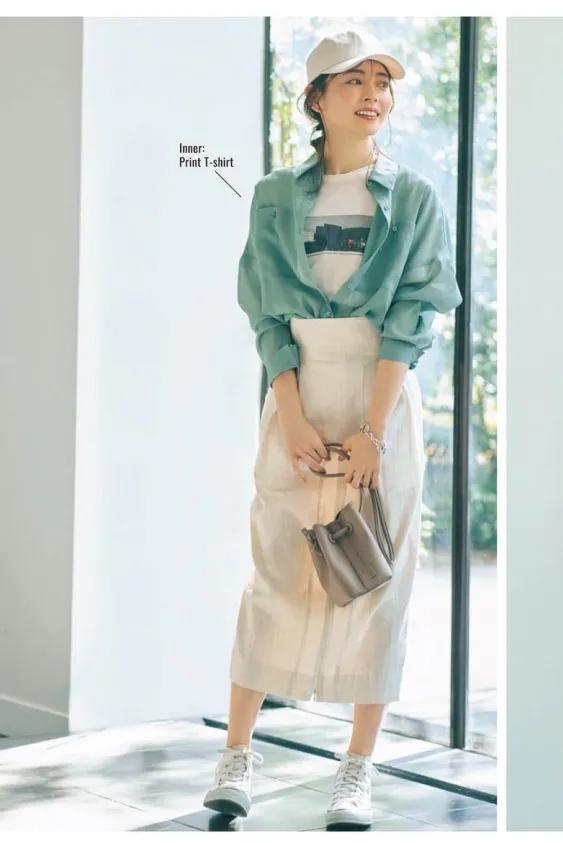 日本杂志推荐穿搭,日本ol通勤穿搭