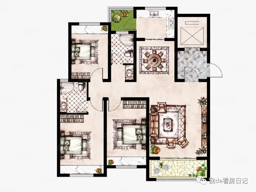 翰林公馆126平小高层,湍北翰林公馆10楼