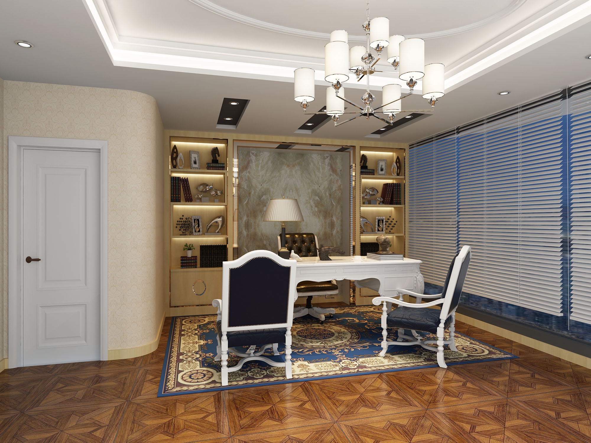 现代60平老板办公室设计,老板办公室设计案例欣赏