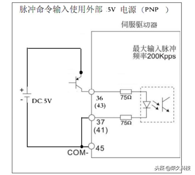 台达plc与伺服通讯线接线图,台达plc与伺服进行脉冲控制接线