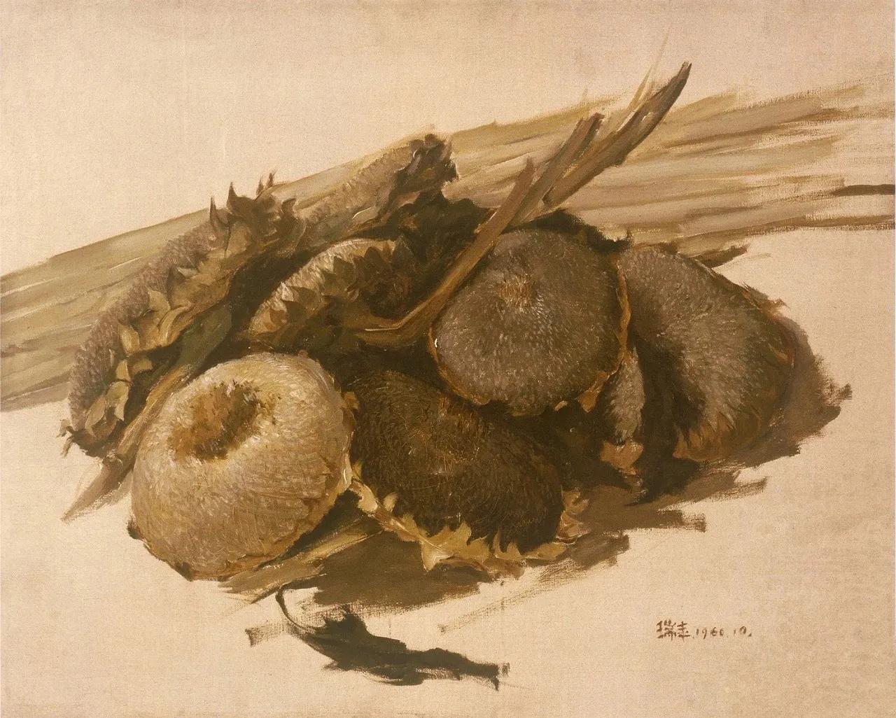 李瑞年油画静物花瓶,中国著名油画风景画前十名