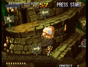 街机合金弹头boss大全,合金弹头2双人同屏恐怖彩蛋