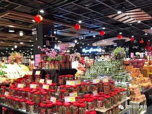 一组超市陈列图,超市肉品区陈列与摆放