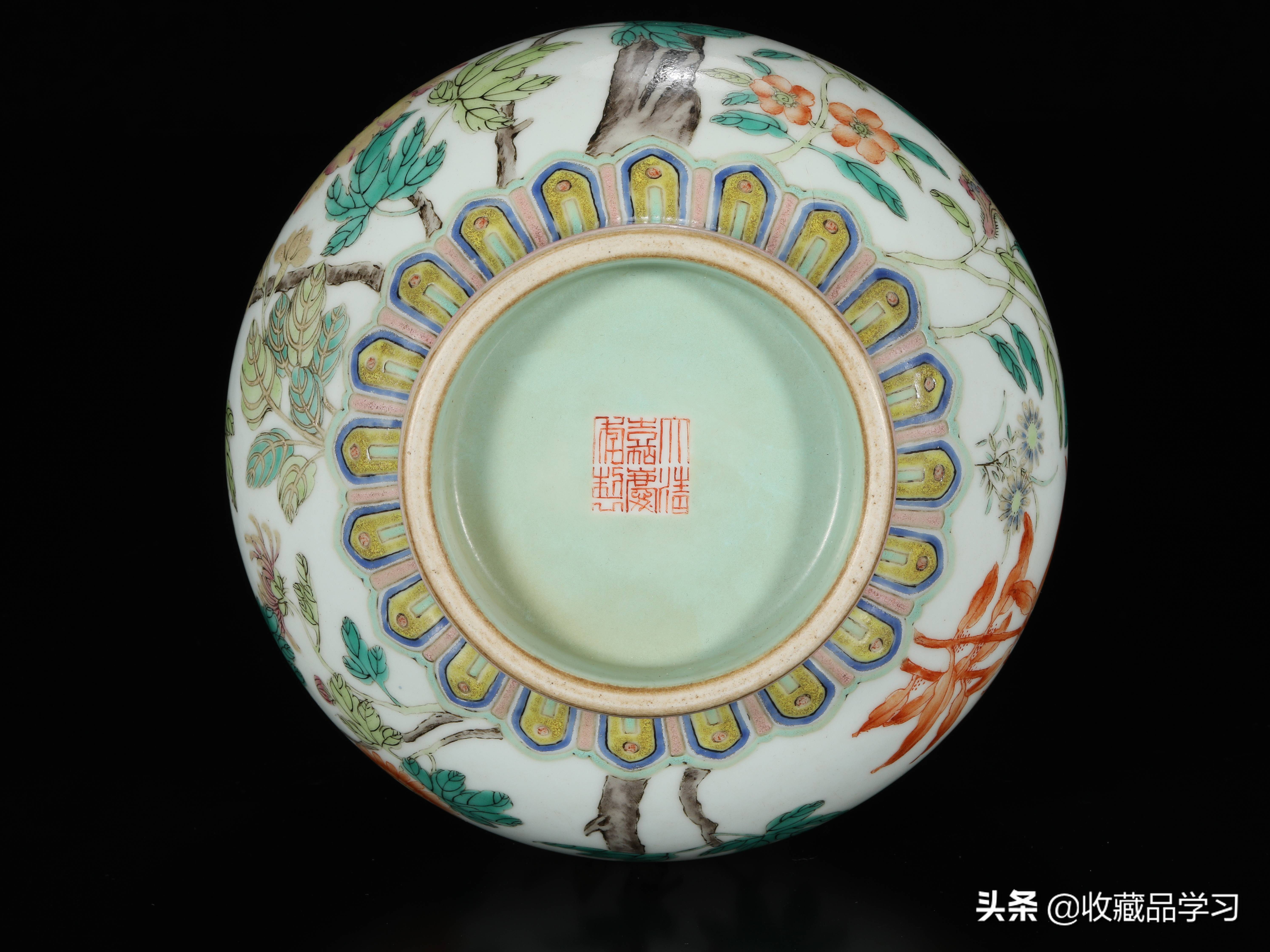 建国后大清乾隆年制底款瓷器,康熙雍正乾隆祖孙三代瓷器