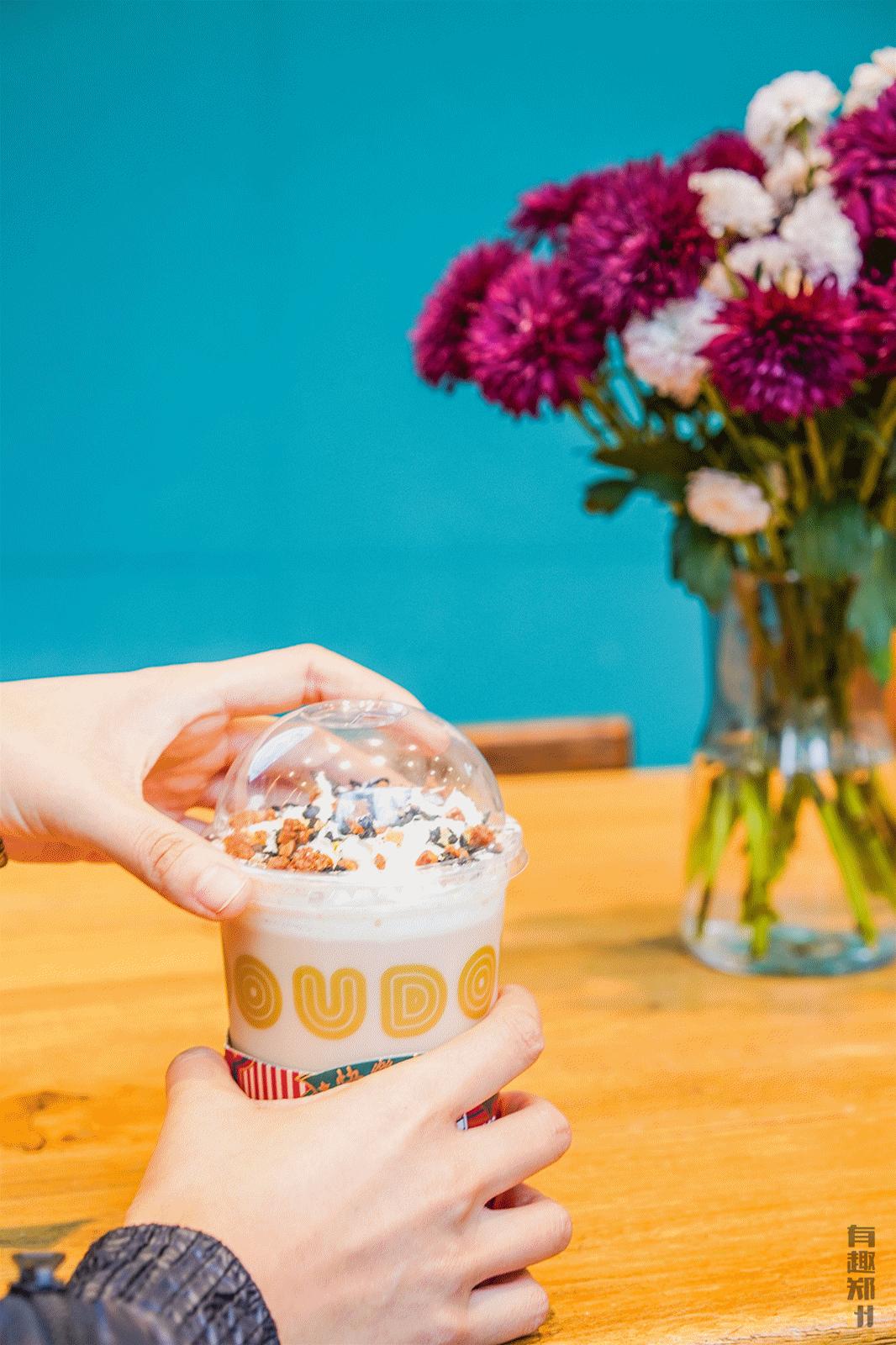 逛陈砦花卉,逛完街来杯温暖的奶茶