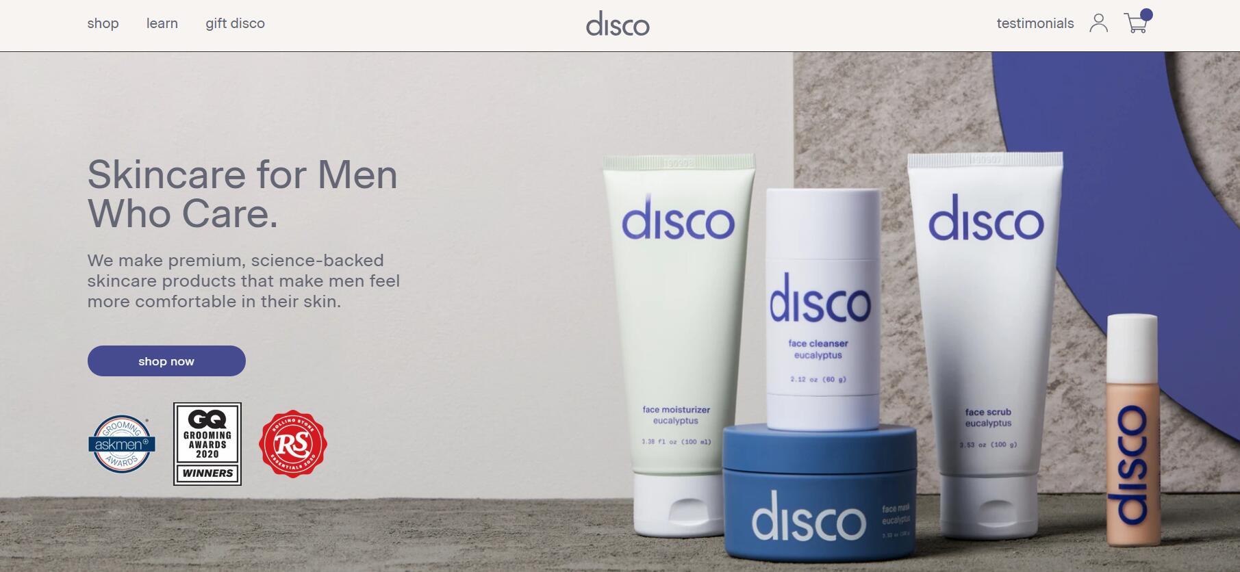 美国男士护肤初创品牌Disco完成500万美元种子轮融资