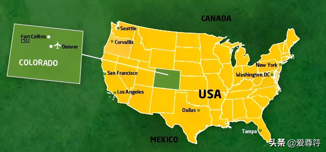 美国的所有州,美国山区最多的州